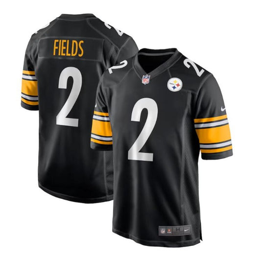 New Season Adult Pittsburgh Steelers Justin Fields NO.2 Football Jerseys