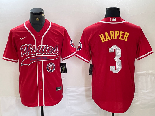 Men/Women/Youth Philadelphia Phillies Bryce Harper #3 baseball Jerseys