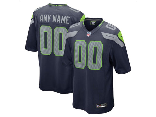 Adult Seattle Seahawks number and name custom Football Jerseys