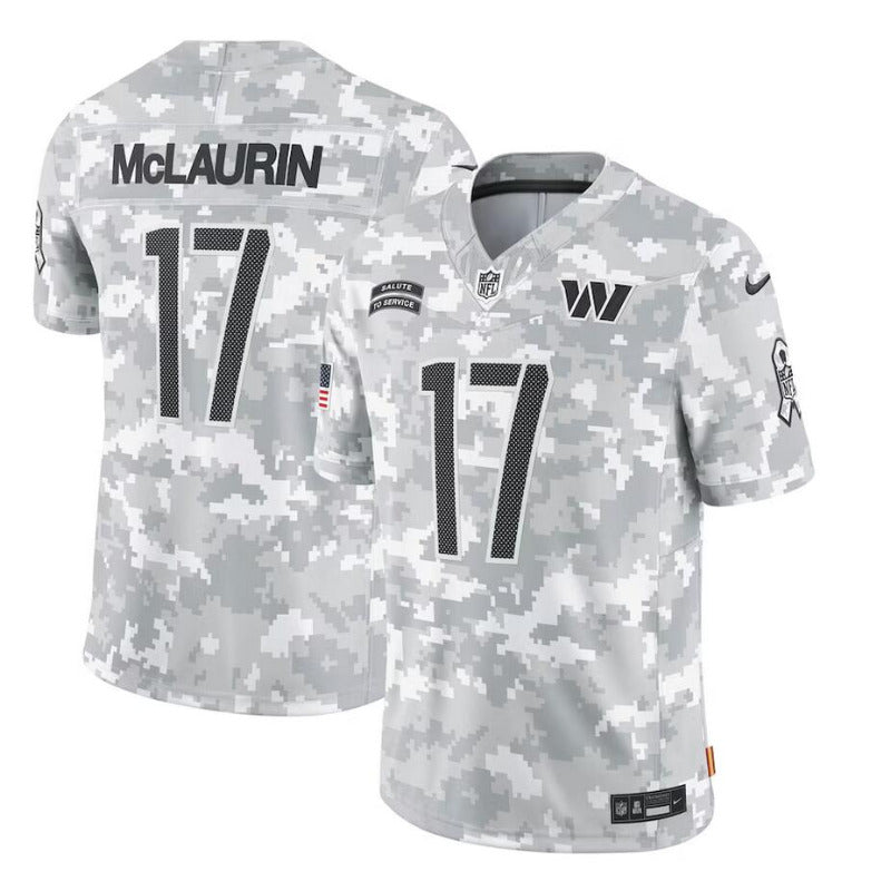 men/women/kids Washington Commanders Terry McLaurin No.17 2024 Salute To Service Jersey