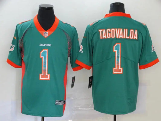 Adult Miami Dolphins Tua Tagovailoa NO.1 Football Jerseys