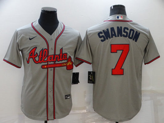 Men/Women/Youth Atlanta Braves Dansby Swanson #7 baseball Jerseys