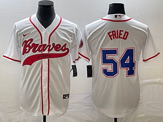 Men/Women/Youth Atlanta Braves Max Fried #54 baseball Jerseys