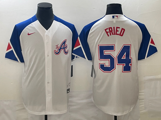 Men/Women/Youth Atlanta Braves Max Fried #54 baseball Jerseys