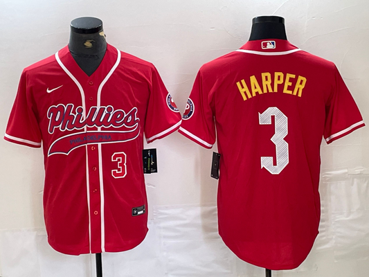 Men/Women/Youth Philadelphia Phillies Bryce Harper #3 baseball Jerseys