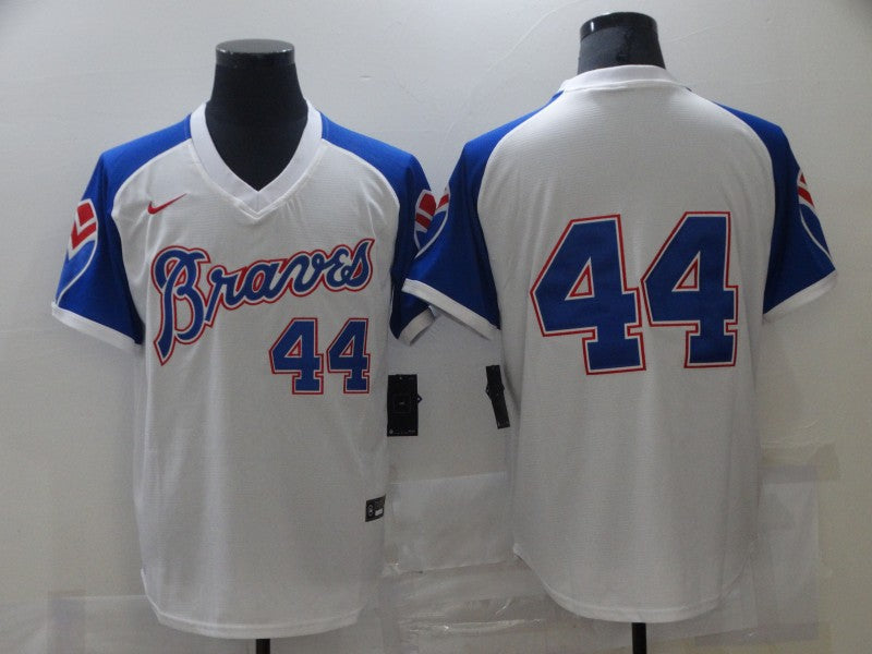 Men/Women/Youth Atlanta Braves Hank Aaron #44 baseball Jerseys