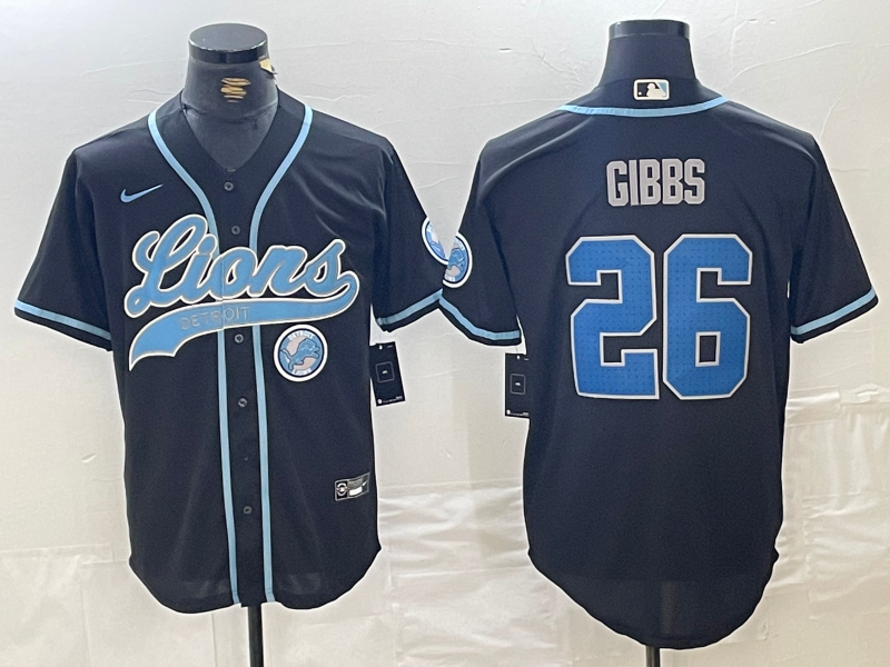 men/women/kids Detroit Lions  Jahmyr Gibbs NO.26 baseball Jerseys