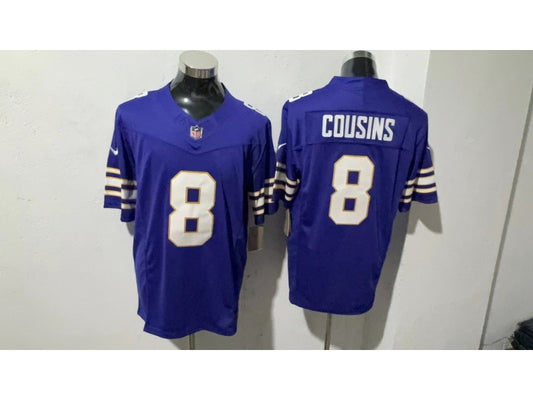 New Season Adult Minnesota Vikings Kirk Cousins NO.8 Football Jerseys