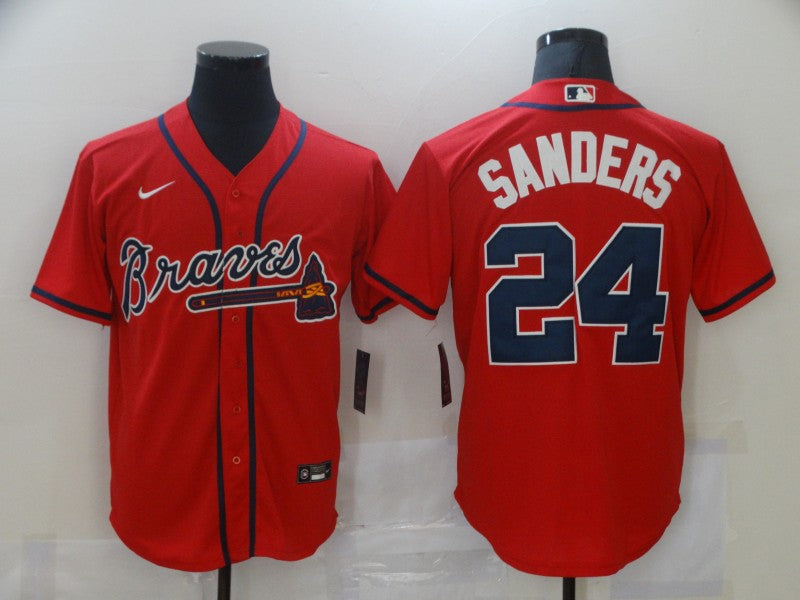 Men/Women/Youth Atlanta Braves Deion Sanders #24 baseball Jerseys