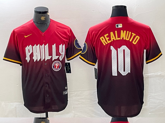 Men/Women/Youth Philadelphia Phillies J.T. Realmuto #10 baseball Jerseys