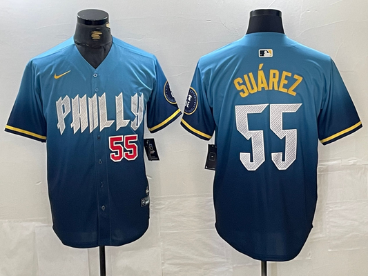 Men/Women/Youth Philadelphia Phillies Ranger Suárez #55 baseball Jerseys