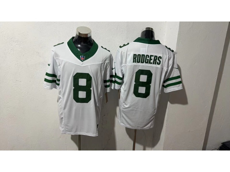 Adult New York Jets Aaron Rodgers NO.8 Football Jerseys