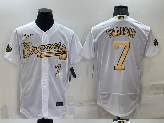 Men/Women/Youth Atlanta Braves Dansby Swanson #7 baseball Jerseys