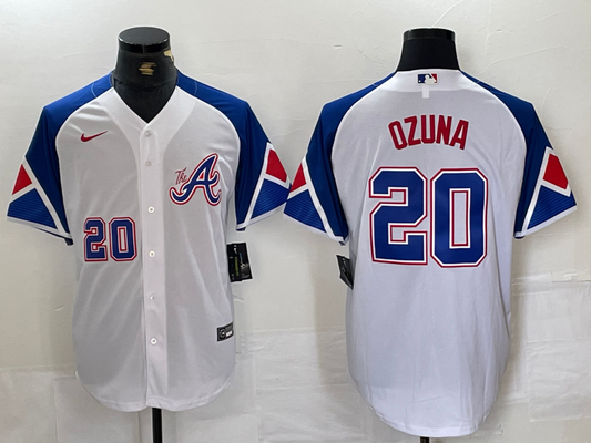 Men/Women/Youth Atlanta Braves Marcell Ozuna #20 baseball Jerseys