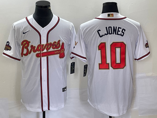 Men/Women/Youth Atlanta Braves Chipper Jones #10 baseball Jerseys