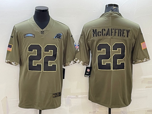 Adult Carolina Panthers Christian McCaffrey NO.22 Football Jerseys