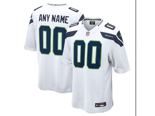 Adult Seattle Seahawks number and name custom Football Jerseys