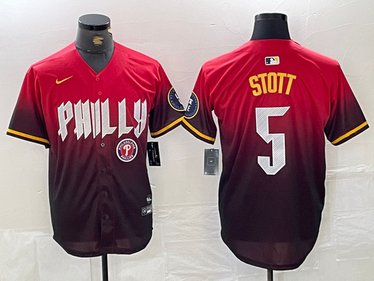 Men/Women/Youth Philadelphia Phillies Bryson Stott #5 baseball Jerseys