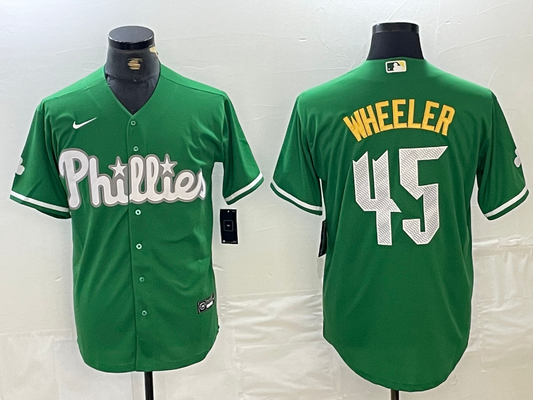 Men/Women/Youth Philadelphia Phillies  Zack Wheeler #45 baseball Jerseys