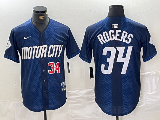 Men/Women/Youth Detroit Tigers Jake Rogers NO.34 baseball Jerseys