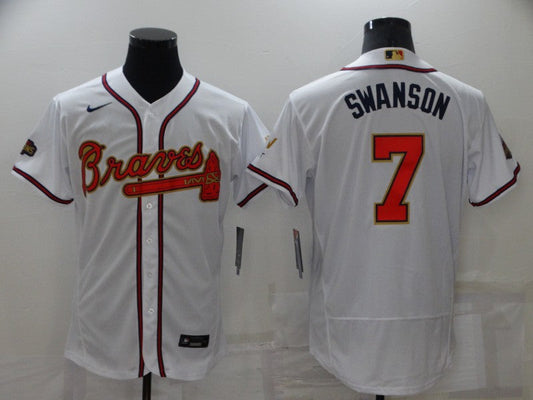 Men/Women/Youth Atlanta Braves Dansby Swanson #7 baseball Jerseys