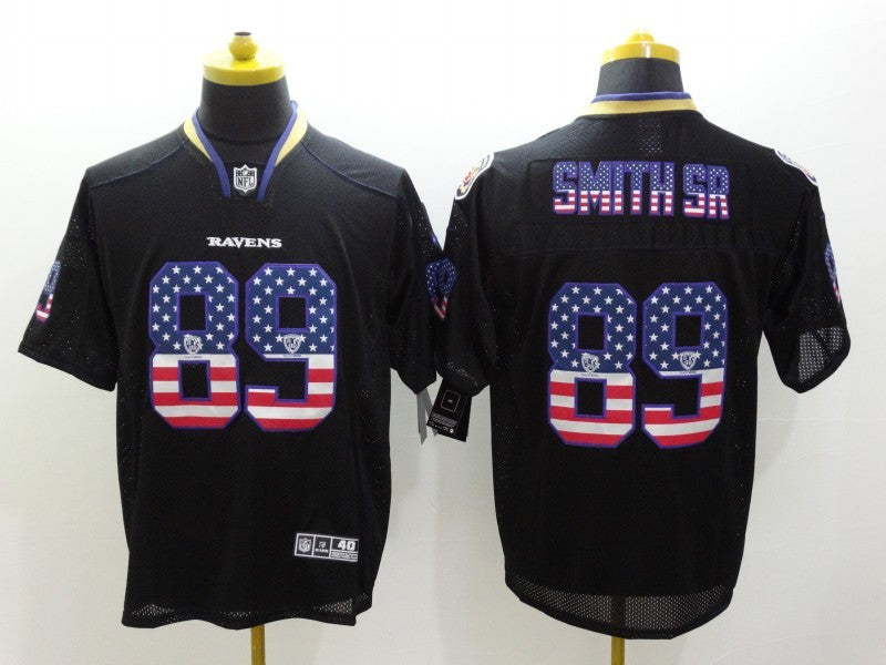 Adult  Baltimore Ravens Steve Smith Sr. NO.89 Football Jerseys