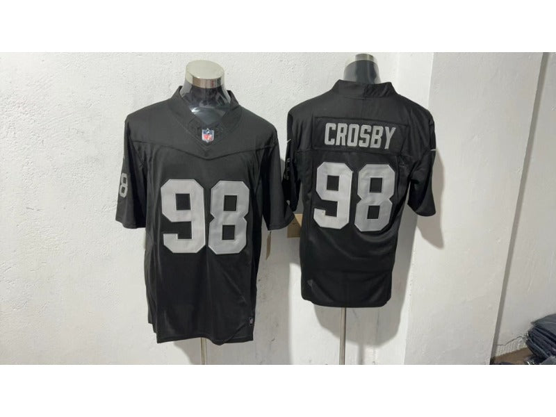 Adult Las Vegas Raiders Maxx Crosby NO.98 Football Jerseys