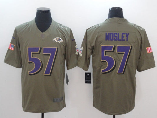 Adult  Baltimore Ravens C.J. Mosley NO.57 Football Jerseys