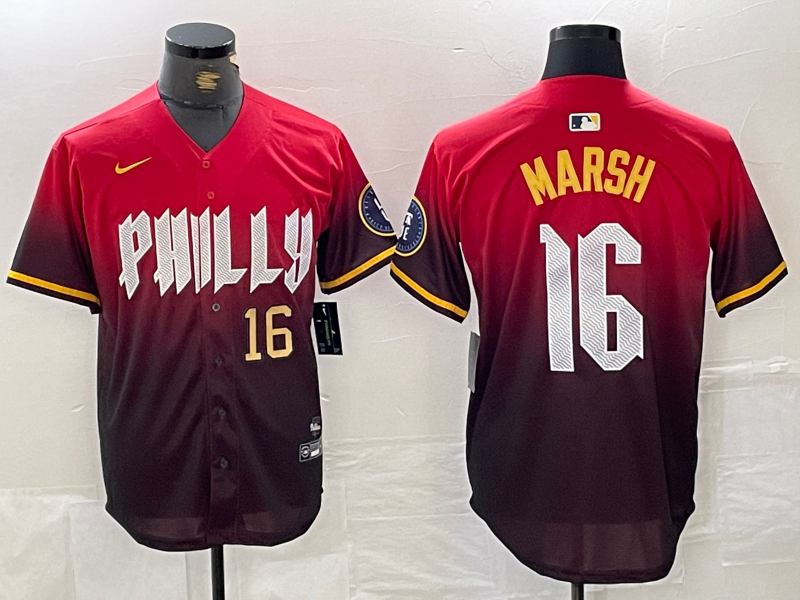 Men/Women/Youth Philadelphia Phillies Brandon Marsh #16 baseball Jerseys