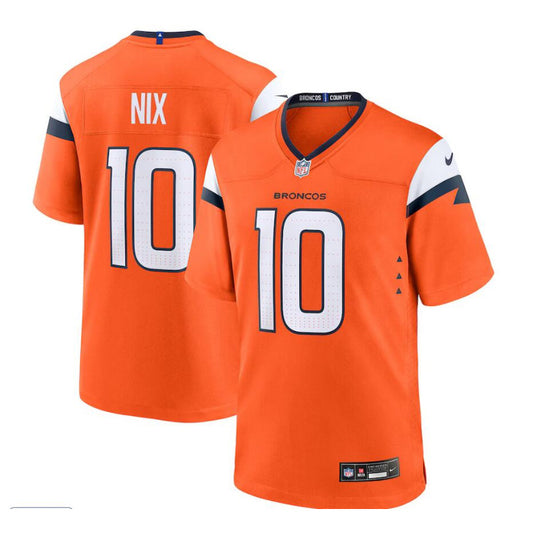 New Season Adult Denver Broncos Bo Nix NO.10 Football Jerseys