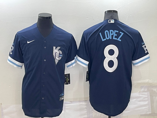 Men/Women/Youth Kansas City Royals Nicky Lopez #8 baseball Jerseys