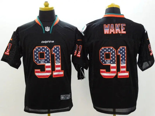 Adult Miami Dolphins Cameron Wake NO.91 Football Jerseys