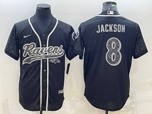 Adult Baltimore Ravens Lamar Jackson NO.8 Football Jerseys