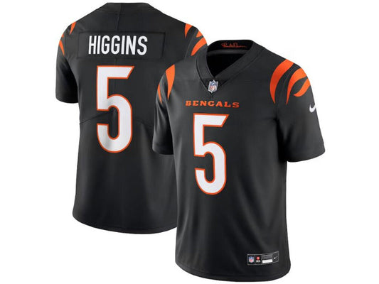 Adult Cincinnati Bengals Tee Higgins NO.5 elite Football Jerseys