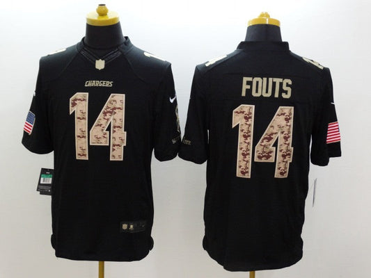 Adult Los Angeles Chargers Dan Fouts NO.14 Football Jerseys