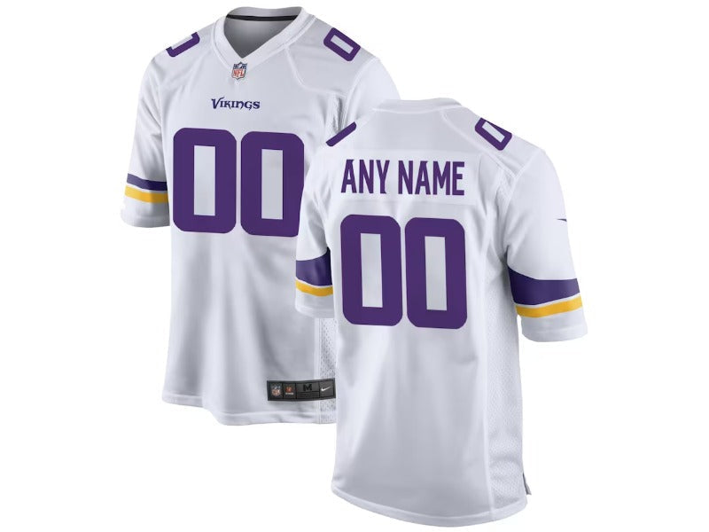 Adult Minnesota Vikings number and name custom Football Jerseys