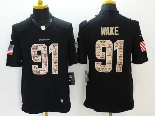 Adult Miami Dolphins Cameron Wake NO.91 Football Jerseys