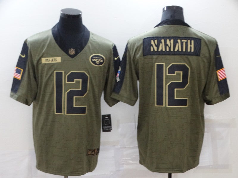 Adult New York Jets Joe Namath NO.12 Football Jerseys