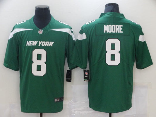 Adult New York Jets Elijah Moore NO.8 Football Jerseys