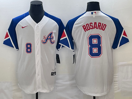 Men/Women/Youth Atlanta Braves Eddie Rosario #8 baseball Jerseys