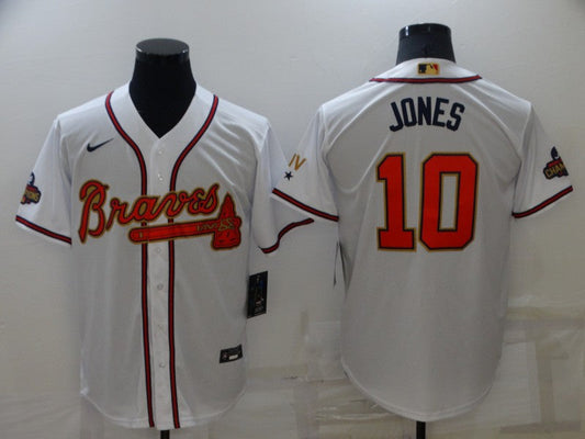 Men/Women/Youth Atlanta Braves Chipper Jones #10 baseball Jerseys