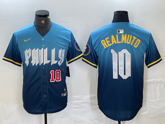 Men/Women/Youth Philadelphia Phillies J.T. Realmuto #10 baseball Jerseys