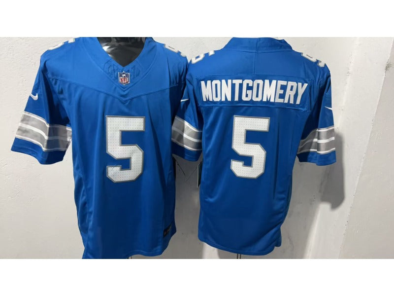 Adult Detroit Lions David Montgomery NO.5 Football Jerseys