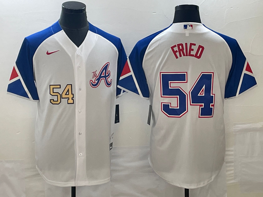 Men/Women/Youth Atlanta Braves Max Fried #54 baseball Jerseys