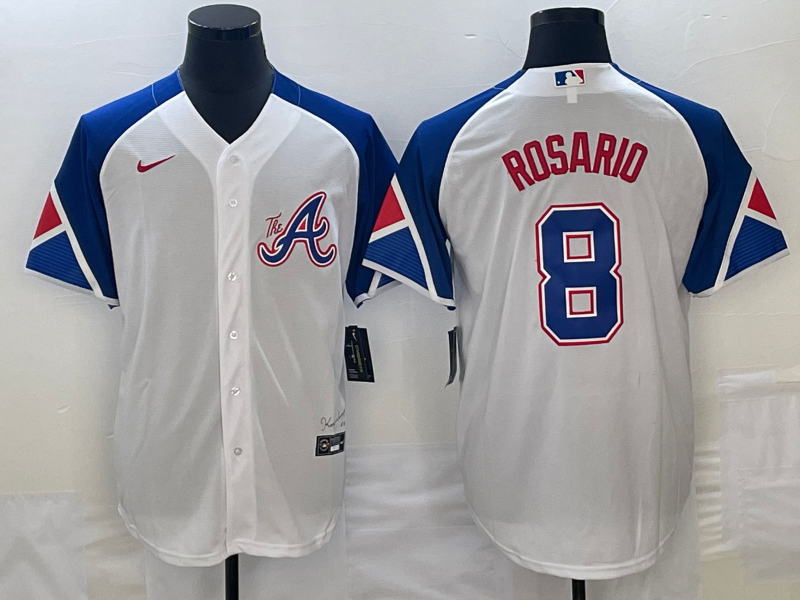 Men/Women/Youth Atlanta Braves Eddie Rosario #8 baseball Jerseys