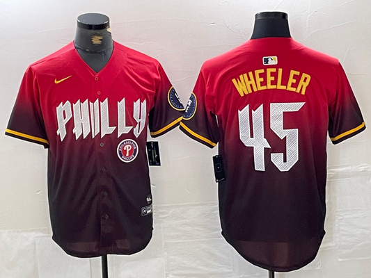 Men/Women/Youth Philadelphia Phillies  Zack Wheeler #45 baseball Jerseys