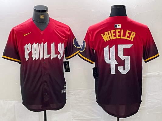 Men/Women/Youth Philadelphia Phillies  Zack Wheeler #45 baseball Jerseys