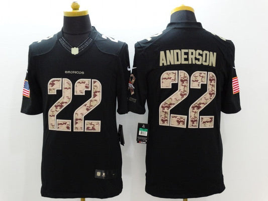 Adult Denver Broncos C.J. Anderson NO.22 Football Jerseys