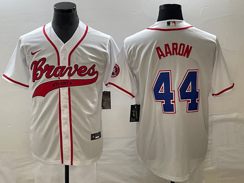 Men/Women/Youth Atlanta Braves  Hank Aaron #44 baseball Jerseys