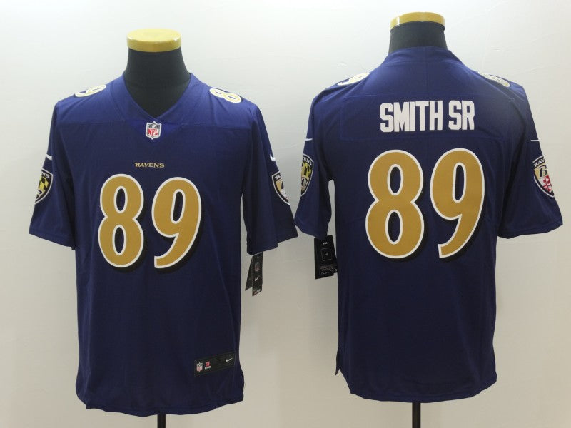 Adult  Baltimore Ravens Steve Smith Sr. NO.89 Football Jerseys